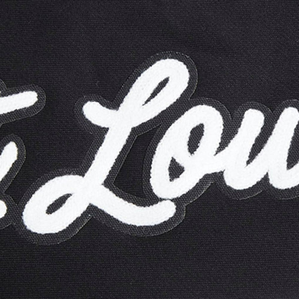 Black St. Louis Cardinals Pro Standard Paint The City Dropped Shoulder Pullover Sweatshirt