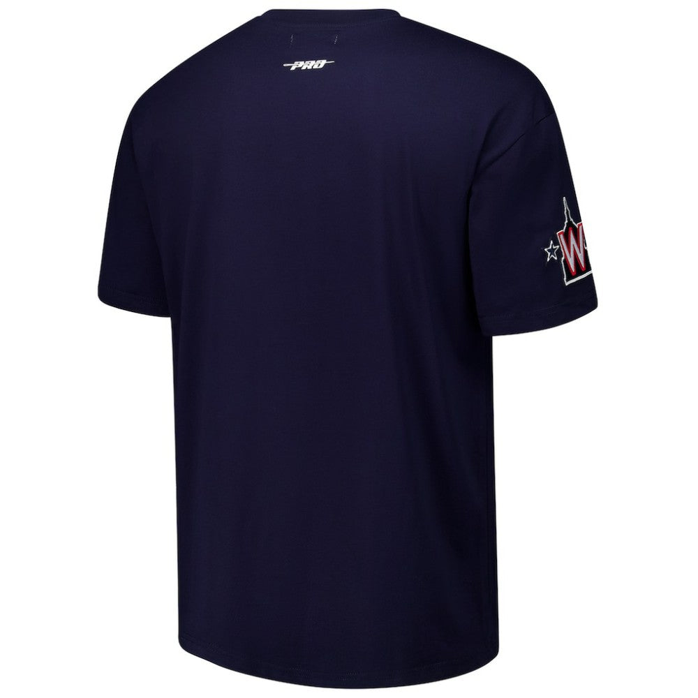 Navy Washington Nationals Pro Standard Turn It Up Dropped Shoulder T-Shirt