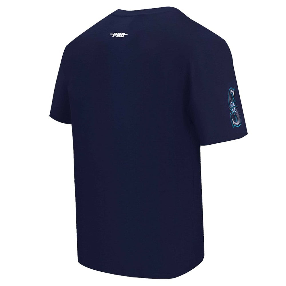 Navy Seattle Mariners Pro Standard Turn It Up Dropped Shoulder T-Shirt
