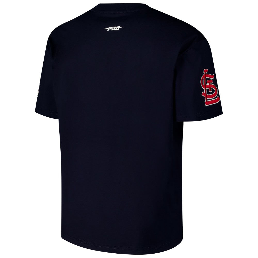 Navy St. Louis Cardinals Pro Standard Turn It Up Dropped Shoulder T-Shirt