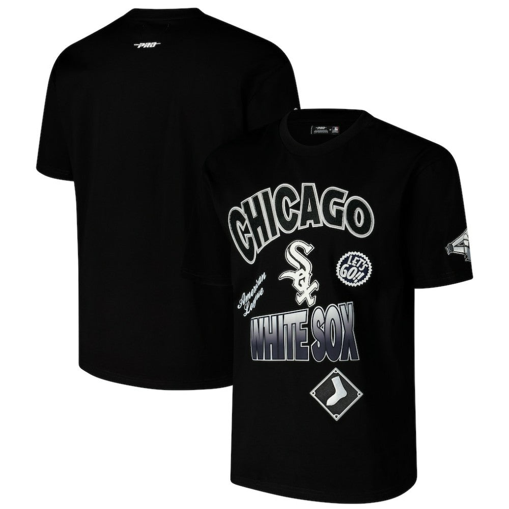 Black Chicago White Sox Pro Standard Turn It Up Dropped Shoulder T-Shirt