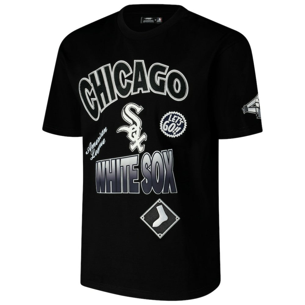 Black Chicago White Sox Pro Standard Turn It Up Dropped Shoulder T-Shirt