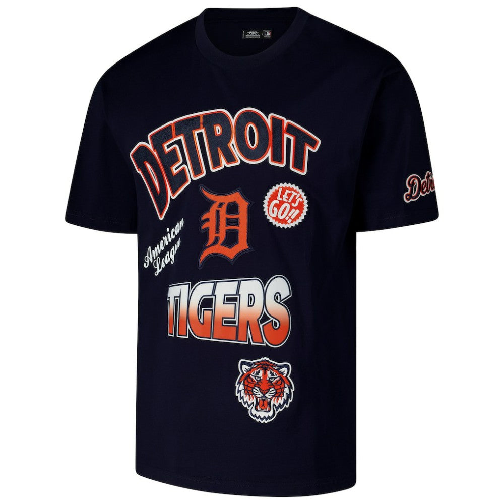 Navy Detroit Tigers Pro Standard Turn It Up Dropped Shoulder T-Shirt