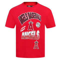 Red Los Angeles Angels Pro Standard Turn It Up Dropped Shoulder T-Shirt