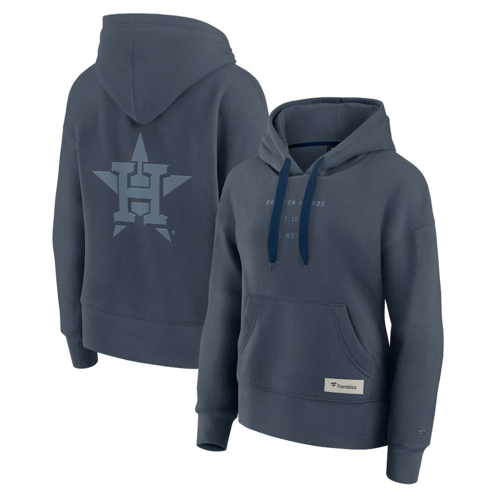 Blue Houston Astros Fanatics Women's Elements Future Ground Subtle Tonal Pullover Hoodie