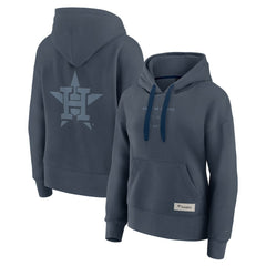 Blue Houston Astros Fanatics Women's Elements Future Ground Subtle Tonal Pullover Hoodie