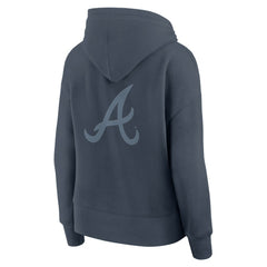 Blue Atlanta Braves Fanatics Women's Elements Future Ground Subtle Tonal Pullover Hoodie