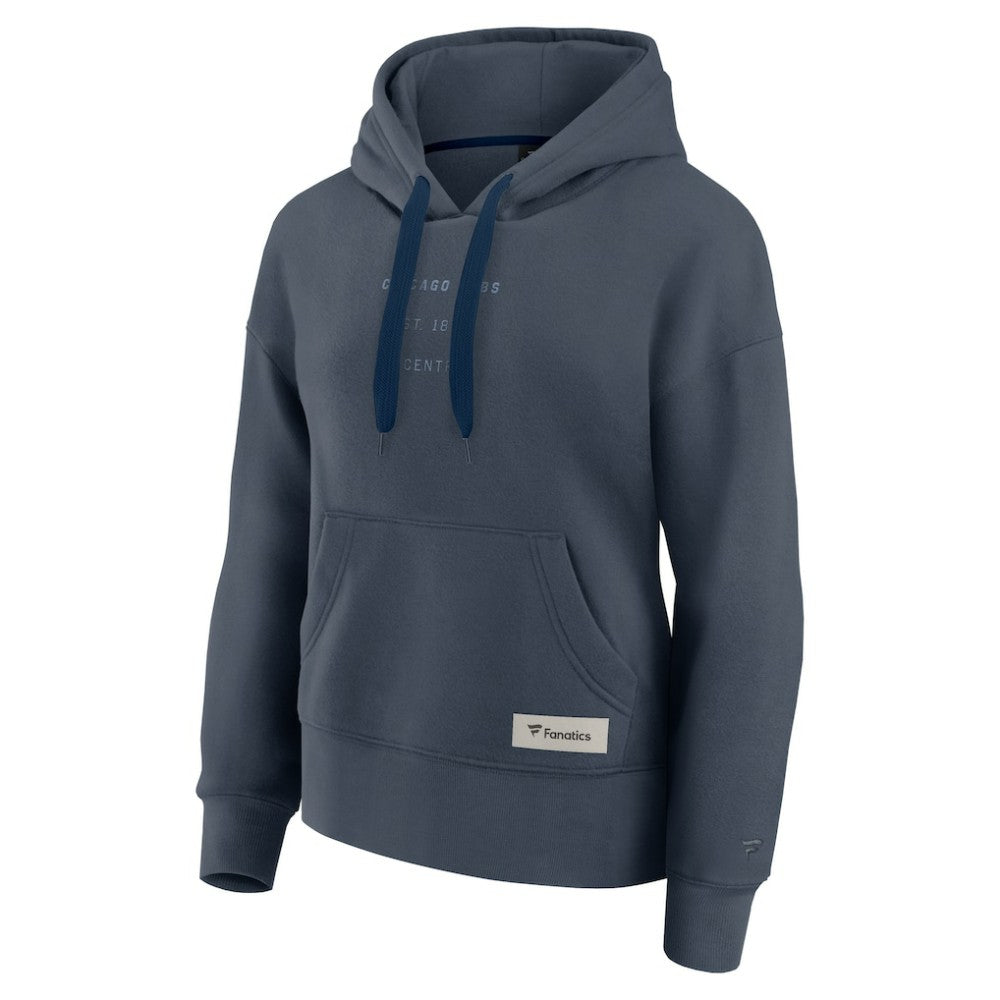 Blue Chicago Cubs Fanatics Women's Elements Future Ground Subtle Tonal Pullover Hoodie