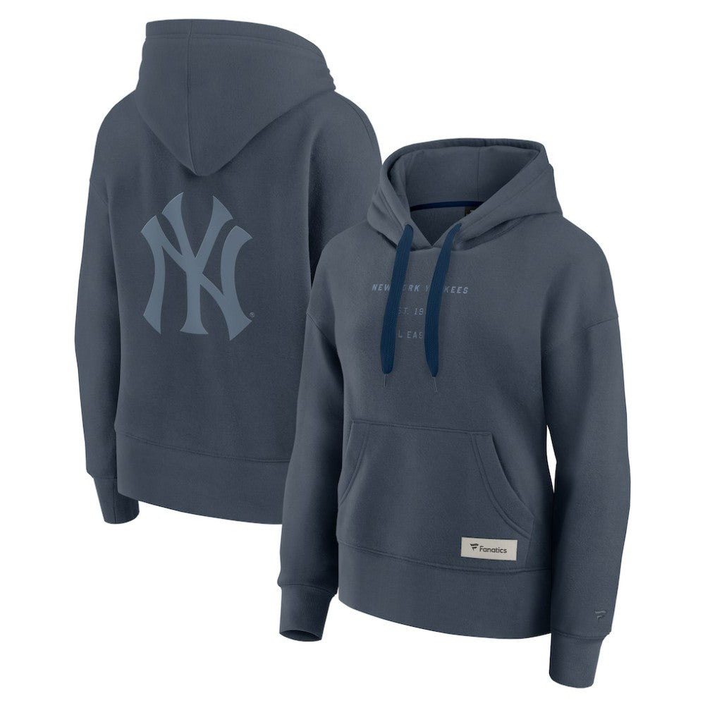 Blue New York Yankees Fanatics Women's Elements Future Ground Subtle Tonal Pullover Hoodie