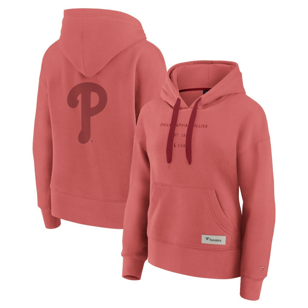 Red Philadelphia Phillies Fanatics Women's Elements Future Ground Subtle Tonal Pullover Hoodie