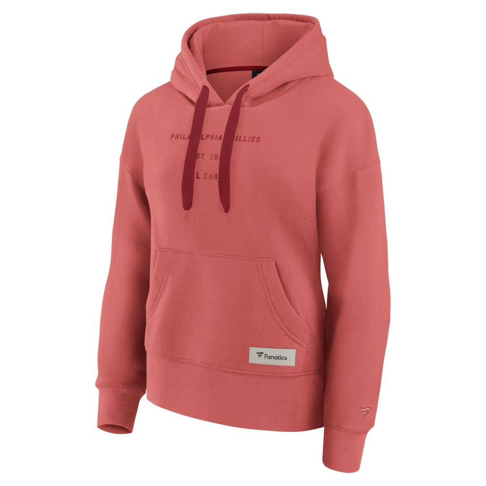 Red Philadelphia Phillies Fanatics Women's Elements Future Ground Subtle Tonal Pullover Hoodie