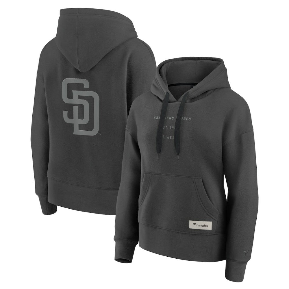 Charcoal San Diego Padres Fanatics Women's Elements Future Ground Subtle Tonal Pullover Hoodie