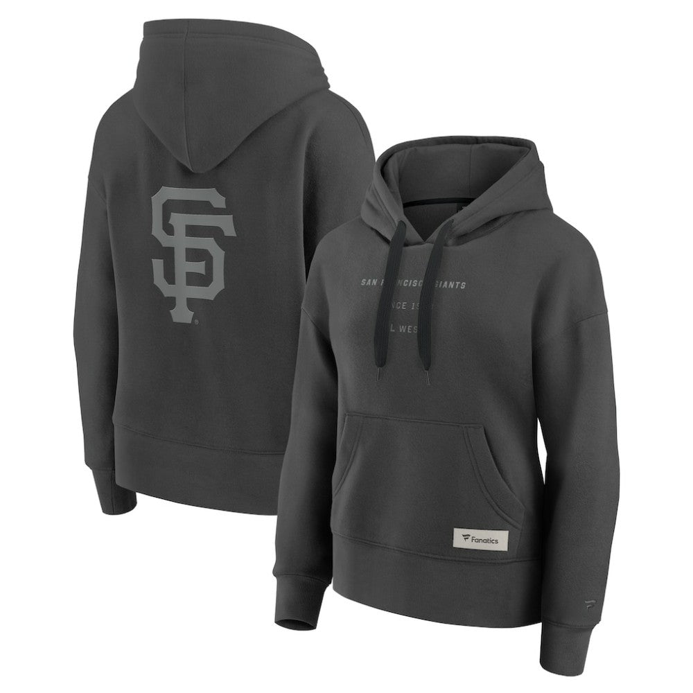 Charcoal San Francisco Giants Fanatics Women's Elements Future Ground Subtle Tonal Pullover Hoodie