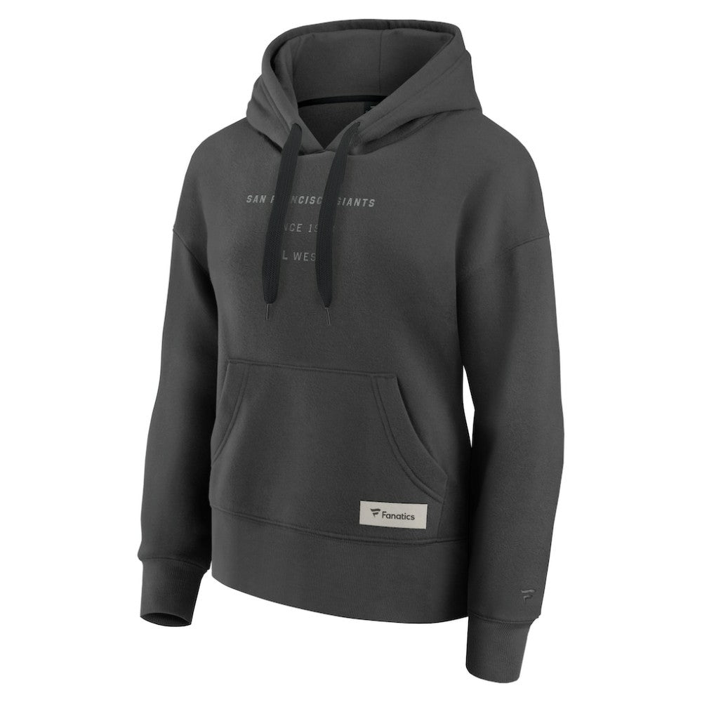 Charcoal San Francisco Giants Fanatics Women's Elements Future Ground Subtle Tonal Pullover Hoodie