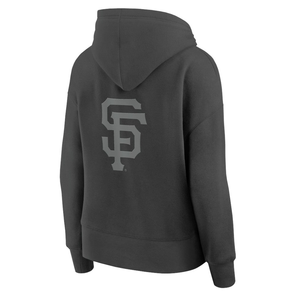 Charcoal San Francisco Giants Fanatics Women's Elements Future Ground Subtle Tonal Pullover Hoodie