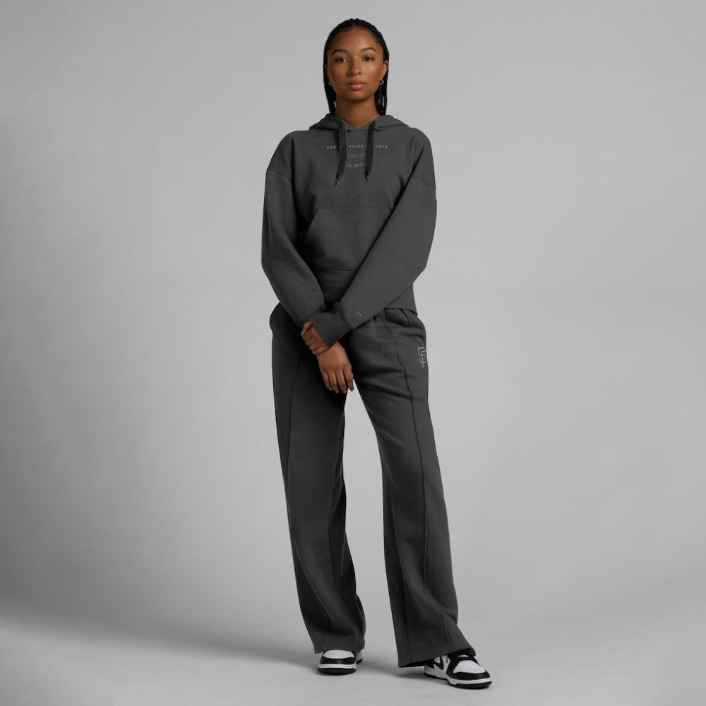 Charcoal San Francisco Giants Fanatics Women's Elements Future Ground Subtle Tonal Pullover Hoodie