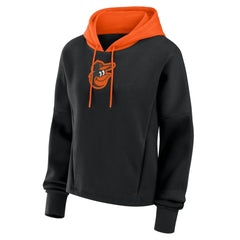 Black Baltimore Orioles Fanatics Women's Oversized Legacy Favorite Spectator Pullover Hoodie