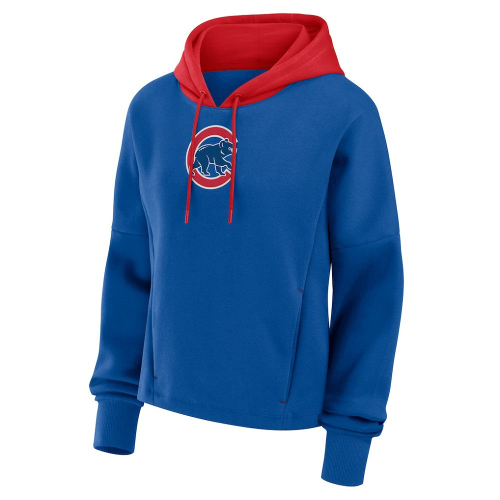 Royal Chicago Cubs Fanatics Women's Oversized Legacy Favorite Spectator Pullover Hoodie