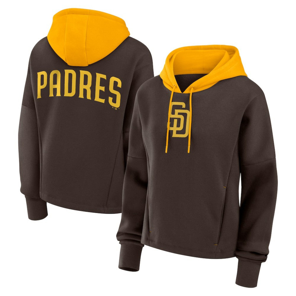 Brown San Diego Padres Fanatics Women's Oversized Legacy Favorite Spectator Pullover Hoodie