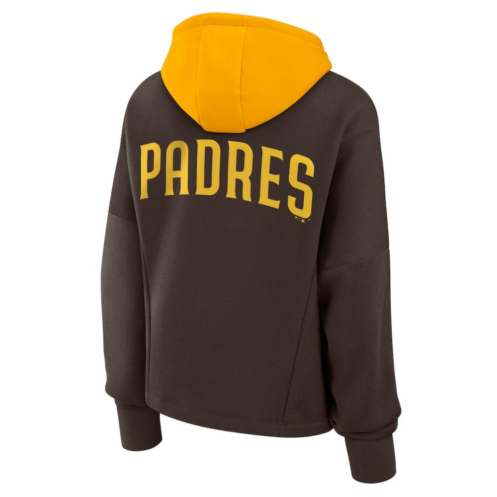 Brown San Diego Padres Fanatics Women's Oversized Legacy Favorite Spectator Pullover Hoodie