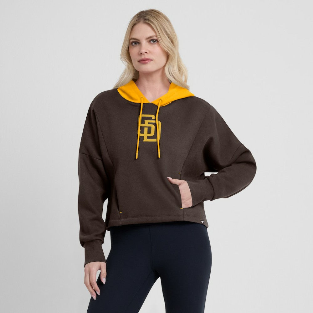 Brown San Diego Padres Fanatics Women's Oversized Legacy Favorite Spectator Pullover Hoodie