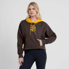Brown San Diego Padres Fanatics Women's Oversized Legacy Favorite Spectator Pullover Hoodie