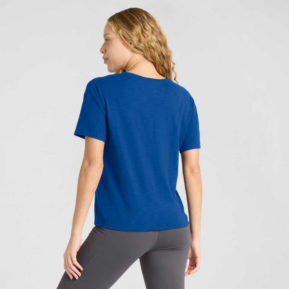 Royal Texas Rangers Fanatics Women's Fan Fave Stadium Slub Boxy T-Shirt