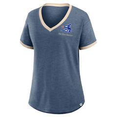 Navy Chicago White Sox Fanatics Women's Binge Worthy Stadium Slub V-Neck T-Shirt