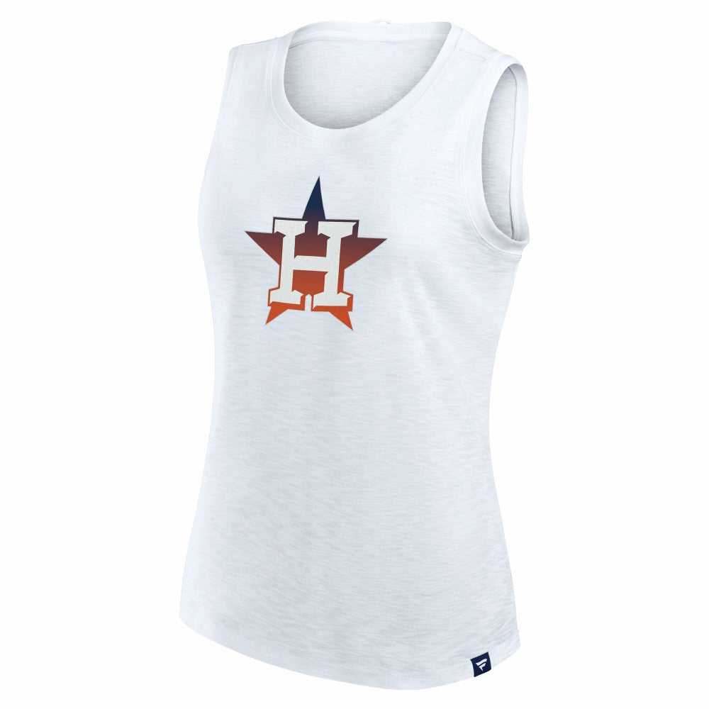 White Houston Astros Fanatics Women's Activate Slub Tank Top