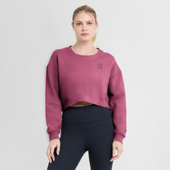 Pink St. Louis Cardinals Fanatics Women's Studio Cropped Pullover Sweatshirt