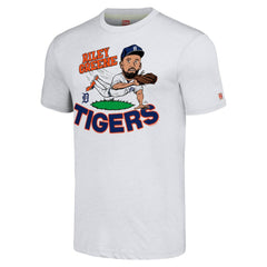 Ash Riley Greene Detroit Tigers Homage Caricature Player Tri-Blend T-Shirt