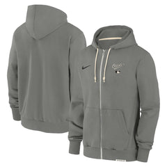 Charcoal Baltimore Orioles Nike Authentic Collection Travel Performance Full-Zip Hoodie