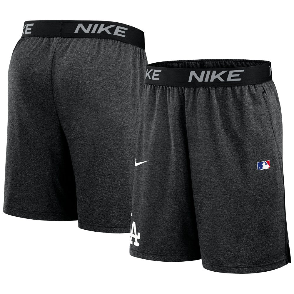 Black Los Angeles Dodgers Nike Authentic Collection Performance Knit Shorts