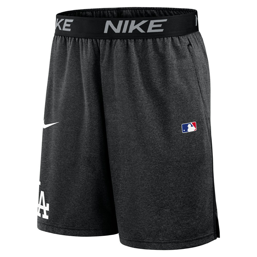 Black Los Angeles Dodgers Nike Authentic Collection Performance Knit Shorts