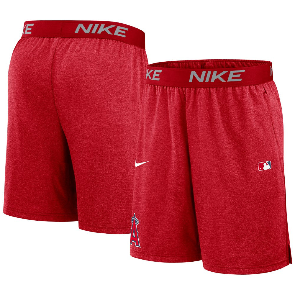 Red Los Angeles Angels Nike Authentic Collection Performance Knit Shorts
