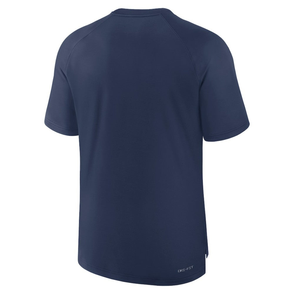 Navy Tampa Bay Rays Nike Authentic Collection Pregame Raglan Dri-FIT T-Shirt