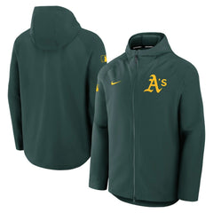 Green Athletics Nike Authentic Collection Raglan Performance Full-Zip Jacket