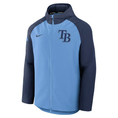 Light Blue/Navy Tampa Bay Rays Nike Authentic Collection Raglan Performance Full-Zip Jacket
