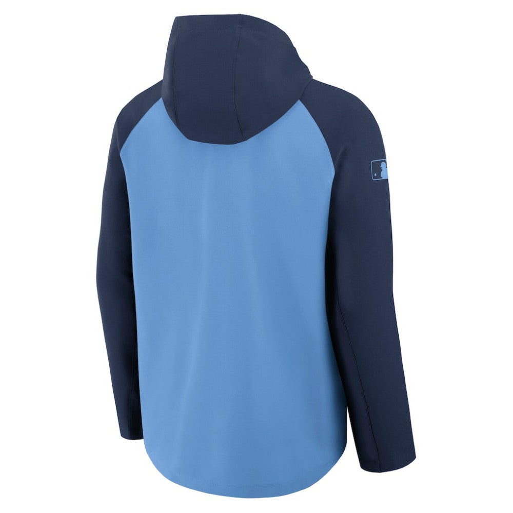 Light Blue/Navy Tampa Bay Rays Nike Authentic Collection Raglan Performance Full-Zip Jacket