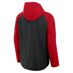 Black/Red Cincinnati Reds Nike Authentic Collection Raglan Performance Full-Zip Jacket