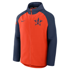 Orange/Navy Houston Astros Nike Authentic Collection Raglan Performance Full-Zip Jacket