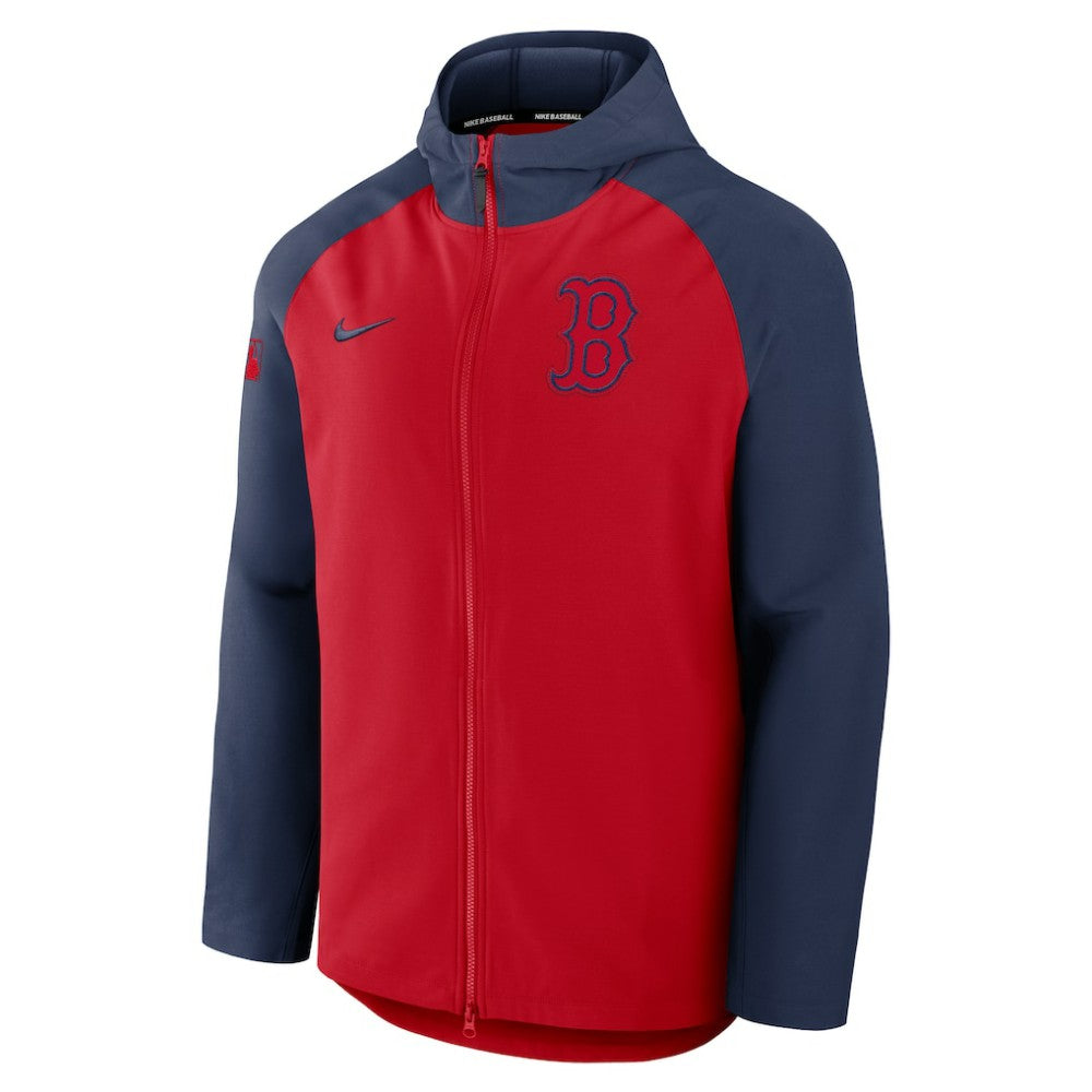 Red/Navy Boston Red Sox Nike Authentic Collection Raglan Performance Full-Zip Jacket