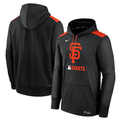 Black San Francisco Giants Nike Authentic Collection Performance Pullover Hoodie