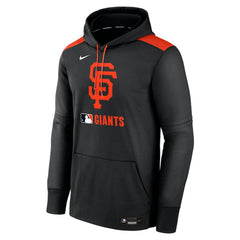 Black San Francisco Giants Nike Authentic Collection Performance Pullover Hoodie