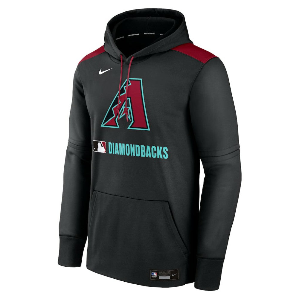 Black Arizona Diamondbacks Nike Authentic Collection Performance Pullover Hoodie