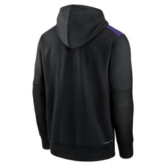 Black Colorado Rockies Nike Authentic Collection Performance Pullover Hoodie