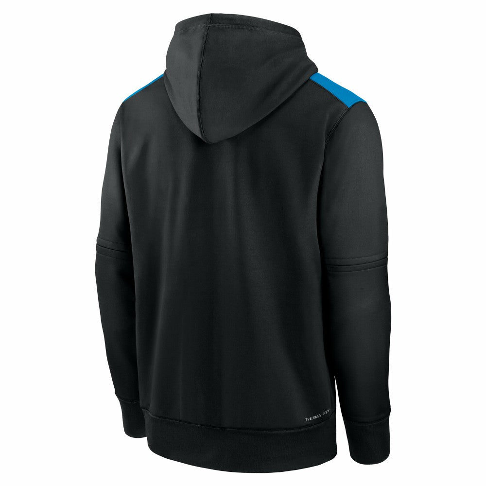 Black Miami Marlins Nike Authentic Collection Performance Pullover Hoodie