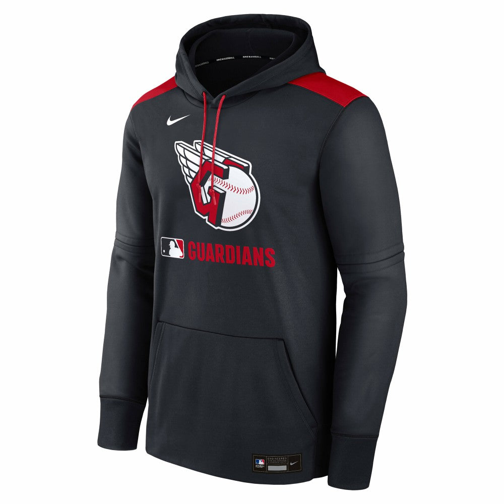 Navy Cleveland Guardians Nike Authentic Collection Performance Pullover Hoodie