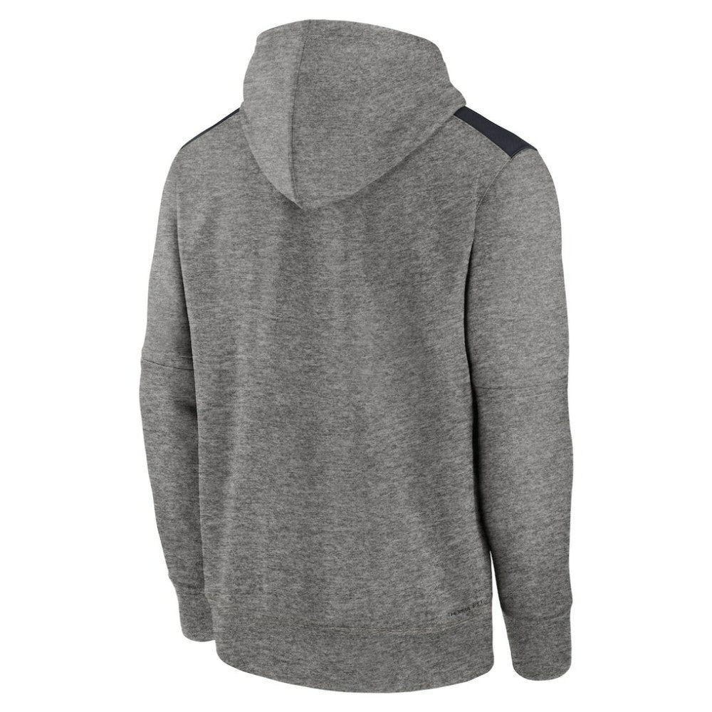 Heather Charcoal New York Yankees Nike Authentic Collection Performance Pullover Hoodie