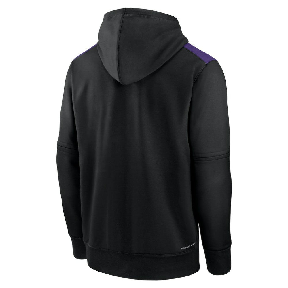 Black Tampa Bay Rays Nike Authentic Collection Performance Pullover Hoodie